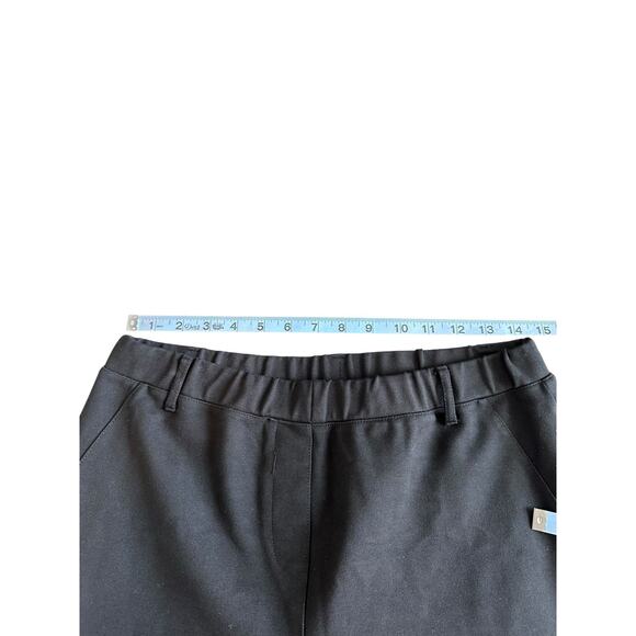 Quince Black Basic Office Work Ultra-Stretch Ponte Straight Leg Pants Large - Picture 10 of 13